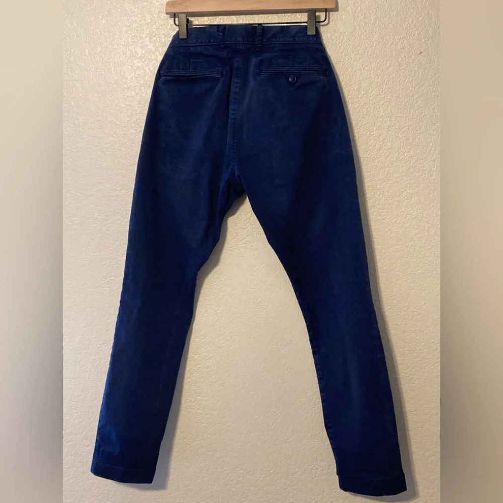 J. Crew Men's Deep Blue 250 Slim Pants (31/32)